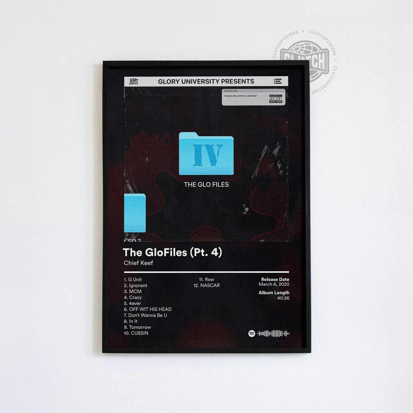 Chief Keef 'The Glo Files Part 4' Album Poster