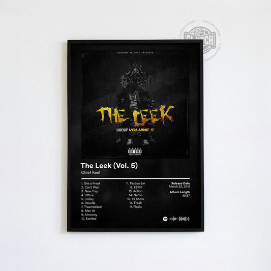Chief Keef 'The Leek Vol 5' Album Poster