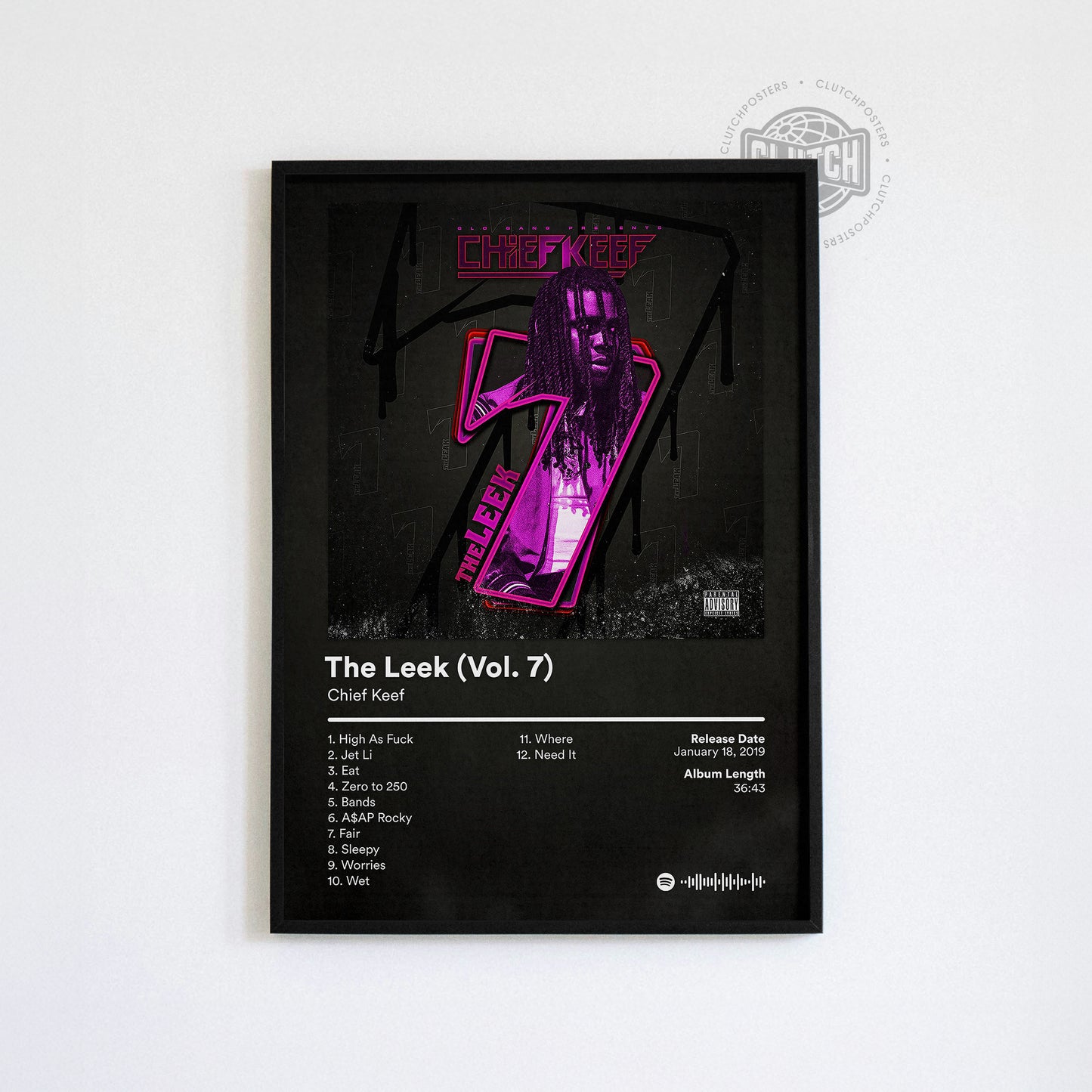 Chief Keef 'The Leek Vol 7' Album Poster
