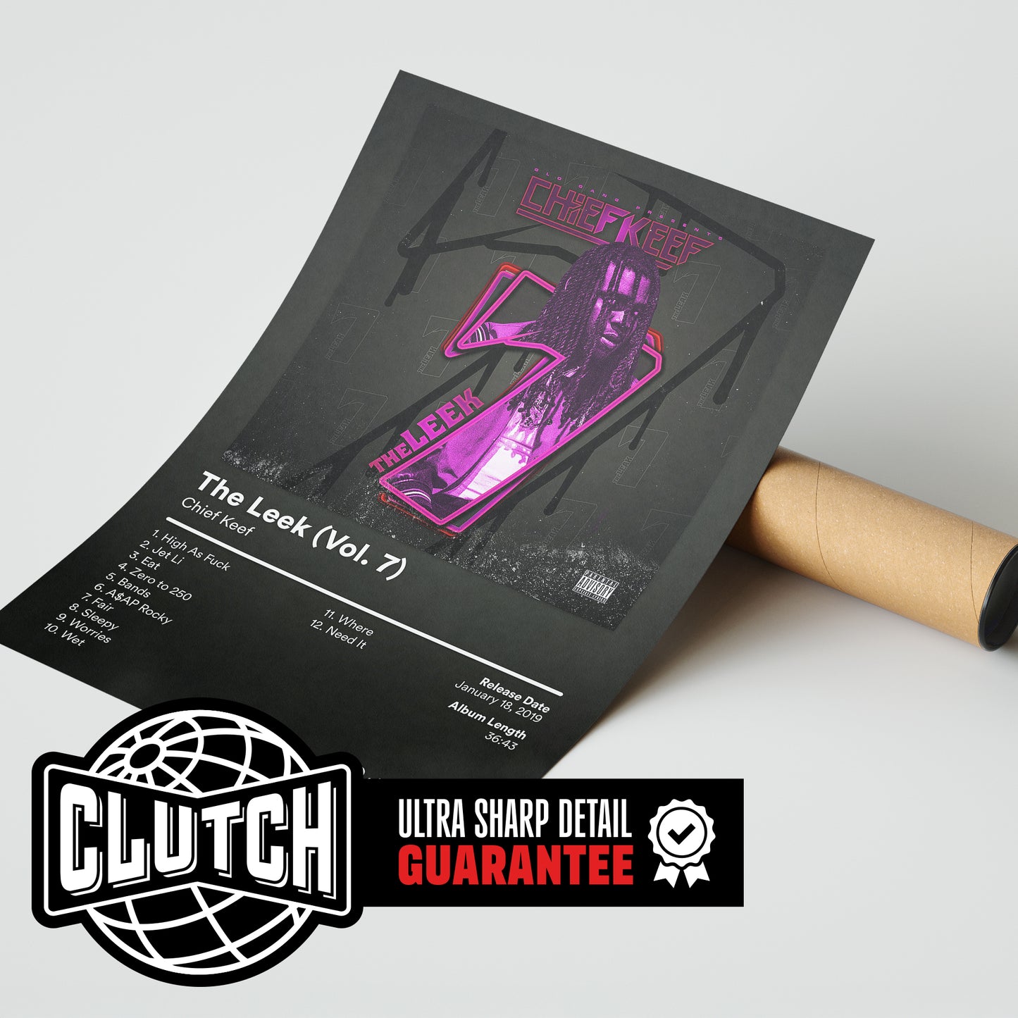 Chief Keef 'The Leek Vol 7' Album Poster