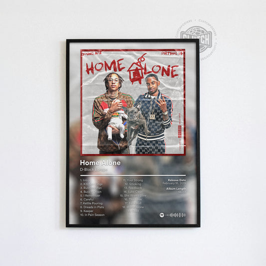 D-Block Europe 'Home Alone' Album Poster
