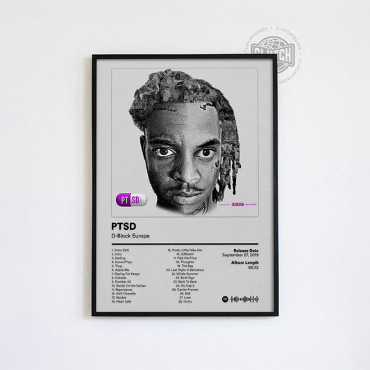 D-Block Europe 'PTSD' Album Poster