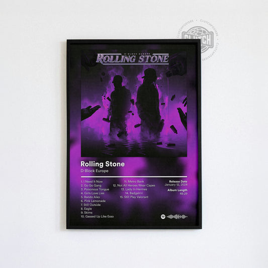 D-Block Europe 'Rolling Stone' Album Poster