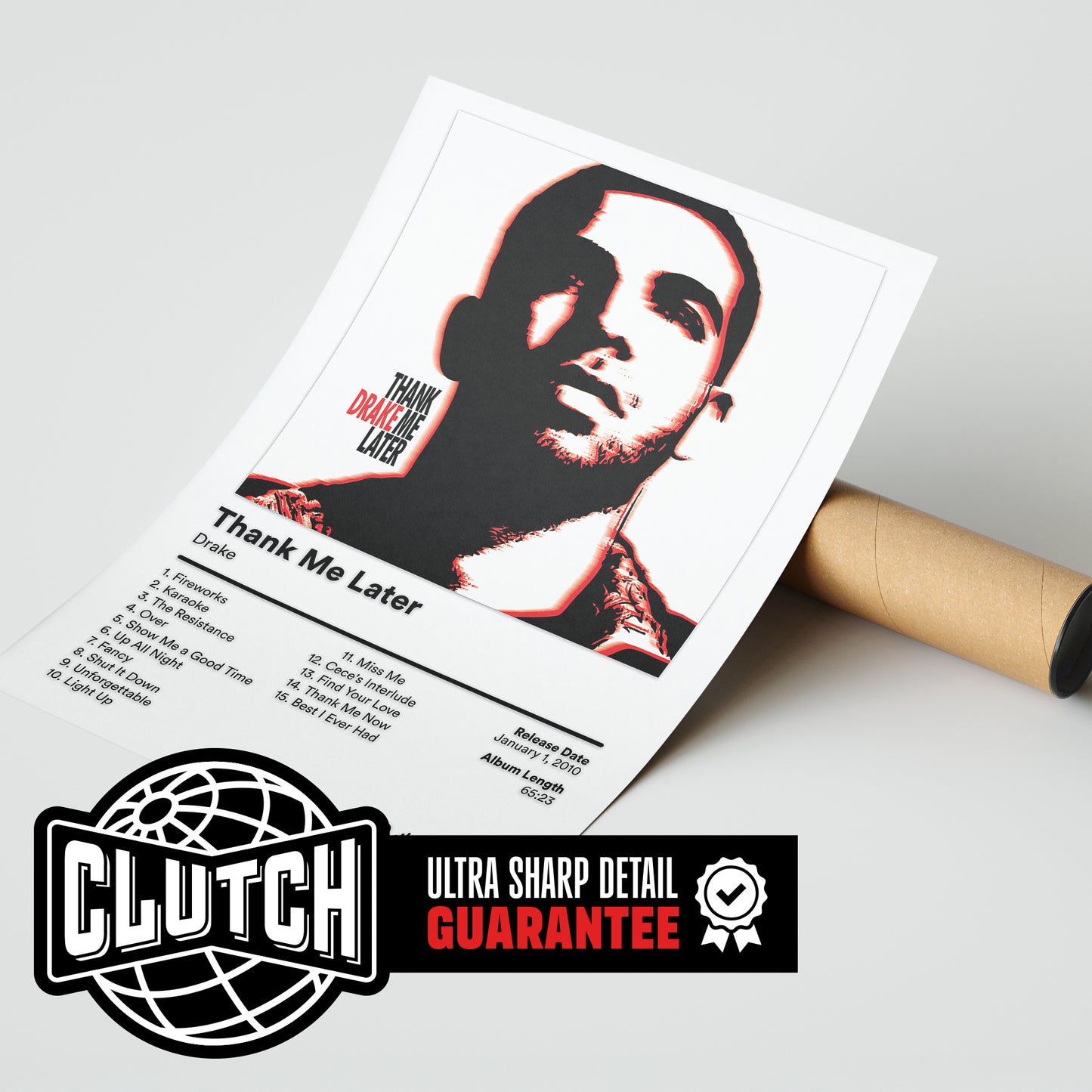 Drake 'Thank Me Later' Album Poster