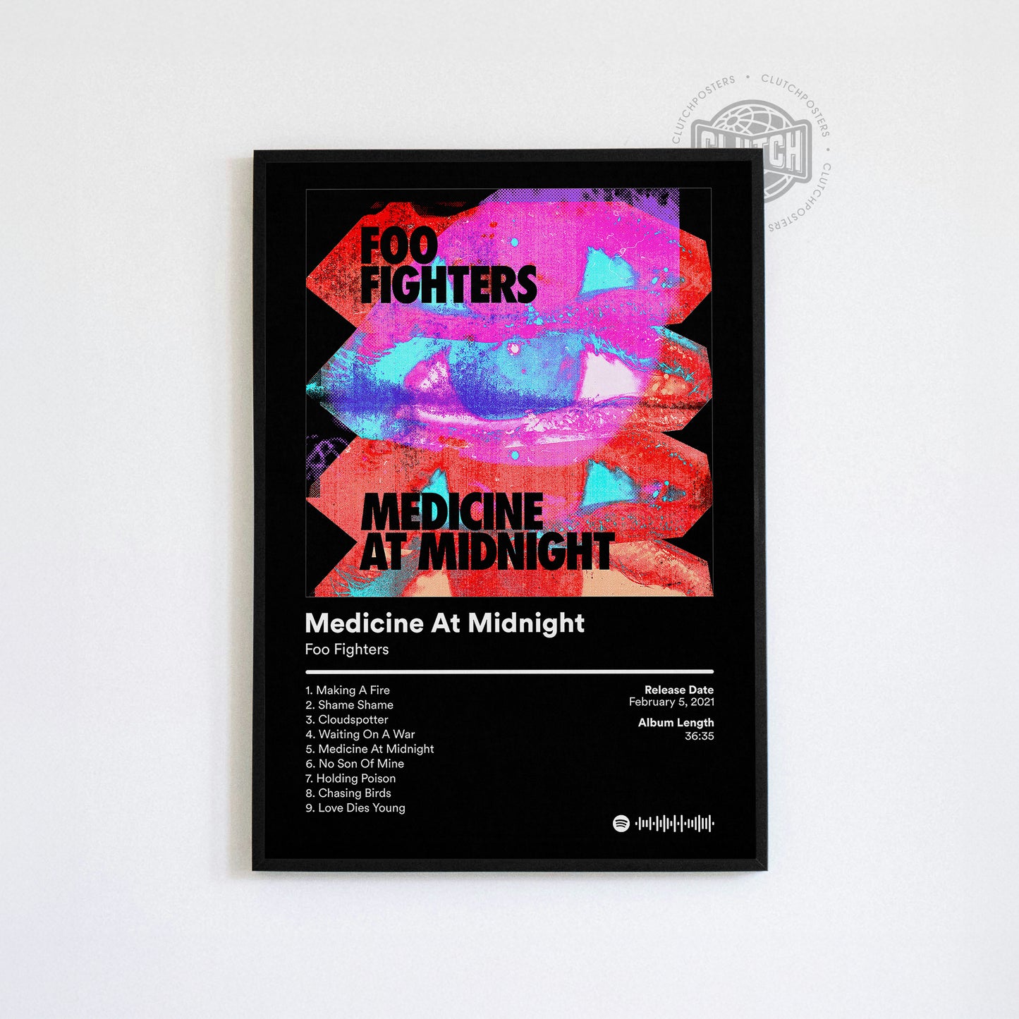 Foo Fighters 'Medicine At Midnight' Album Poster