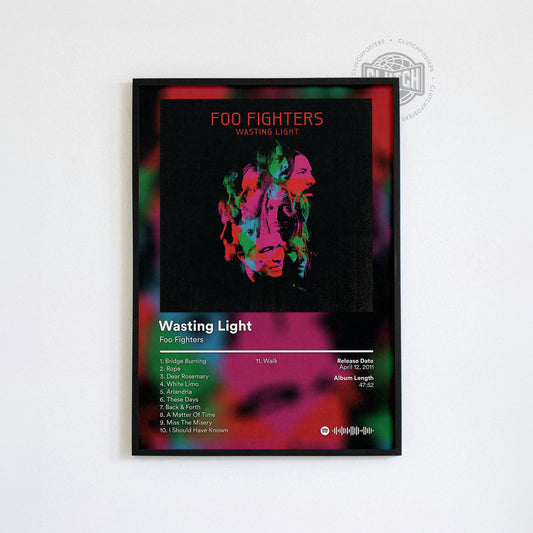 Foo Fighters 'Wasting Light' Album Poster