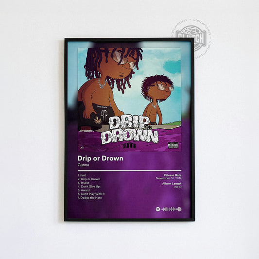 Gunna 'Drip Or Down' Album Poster