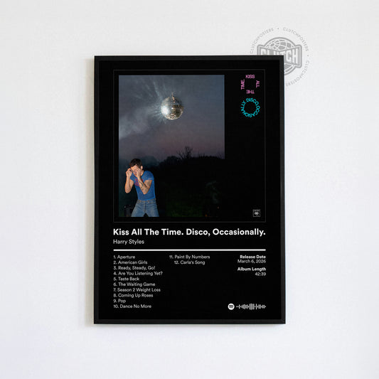 Harry Styles 'Kiss All The Time. Disco, Occasionally.' Album Poster