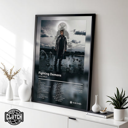 Juice WRLD 'Fighting Demons' Album Poster