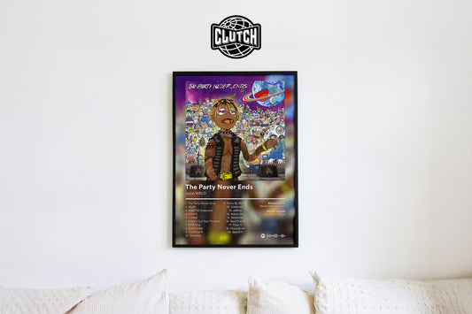 Juice WRLD 'The Party Never Ends' Album Poster