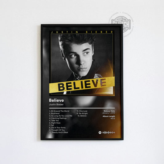 Justin Bieber 'Believe' Album Poster