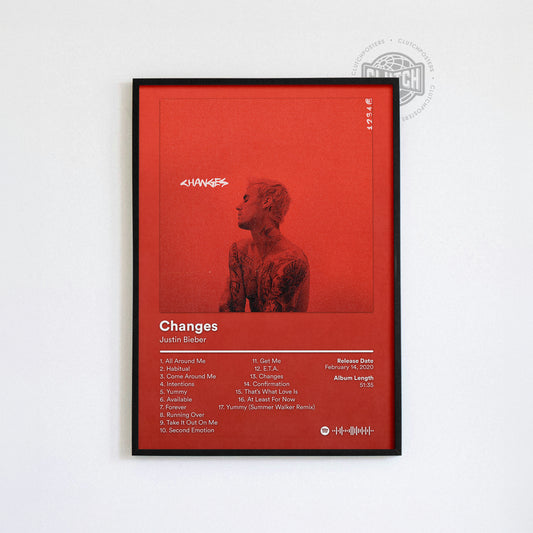 Justin Bieber 'Changes' Album Poster