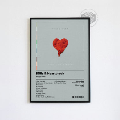 Kanye West '808s & Heartbreak' Album Poster