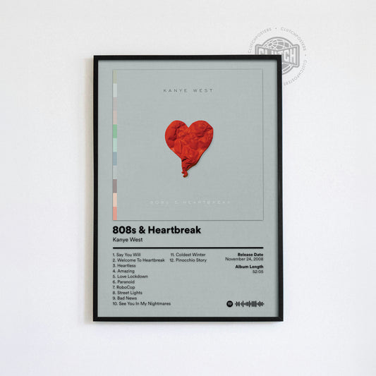 Kanye West '808s & Heartbreak' Album Poster
