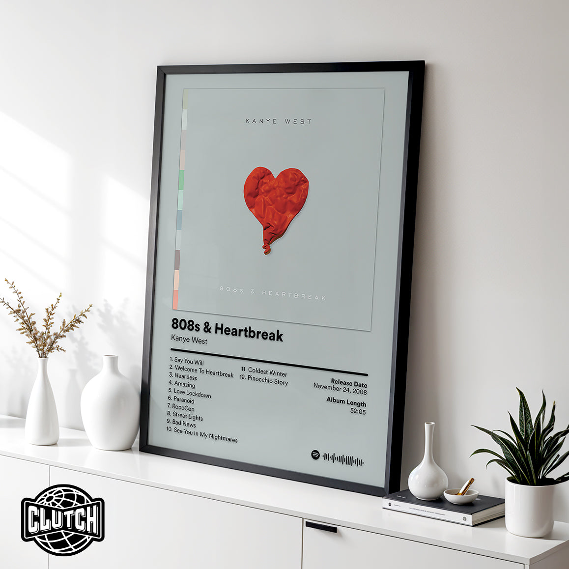 Kanye West '808s & Heartbreak' Album Poster
