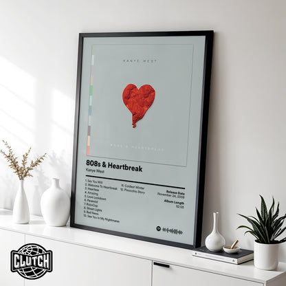 Kanye West '808s & Heartbreak' Album Poster