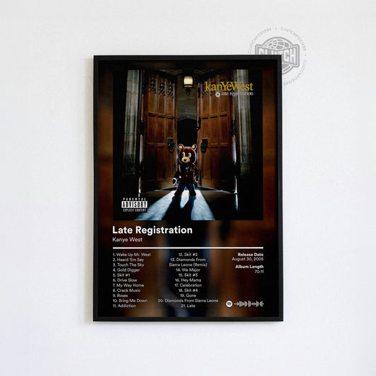 Kanye West 'Late Registration' Album Poster