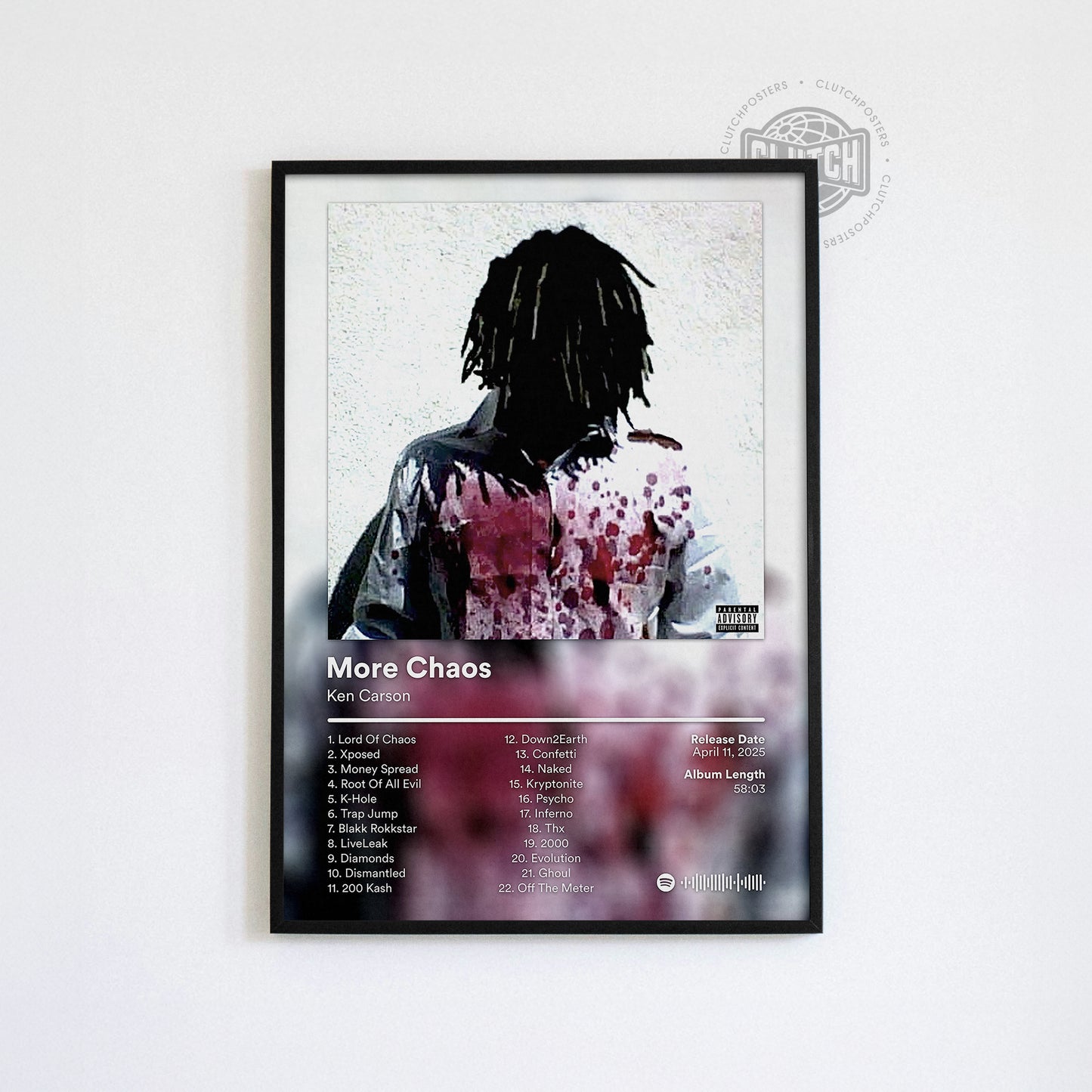 Ken Carson 'More Chaos' Album Poster