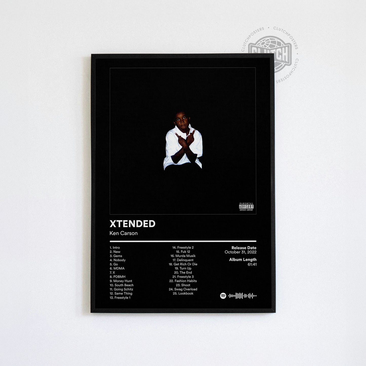 Ken Carson 'XTENDED' Album Poster