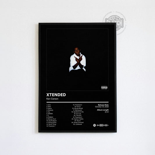 Ken Carson 'XTENDED' Album Poster