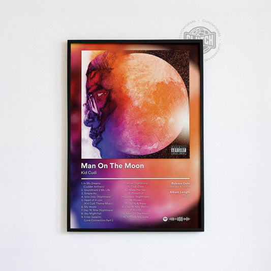 Kid Cudi 'Man On The Moon' Album Poster
