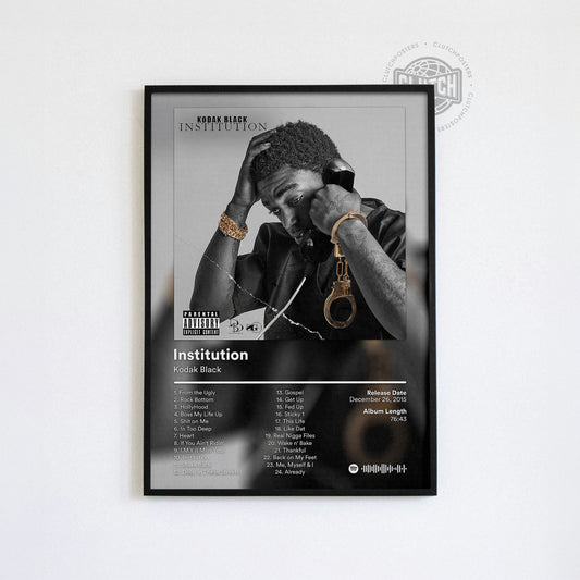 Kodak Black 'Institution' Album Poster