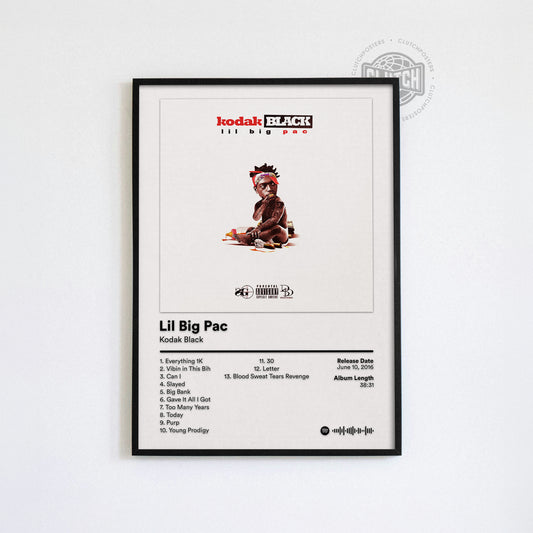 Kodak Black 'Lil Big Pac' Album Poster