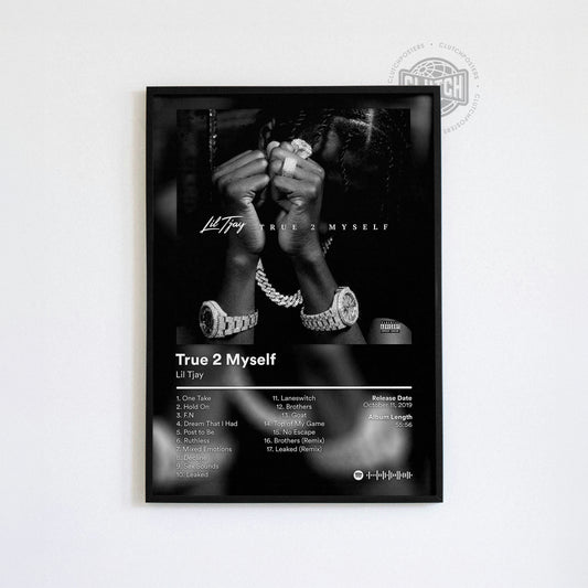 Lil Tjay 'True To Myself' Album Poster