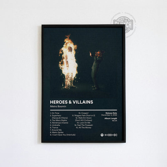 Metro Boomin 'Heroes & Villains' Album Poster