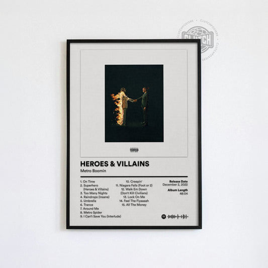 Metro Boomin 'Heroes & Villains' Album Poster