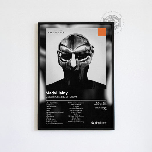 MF DOOM 'Madvillainy'  Album Poster