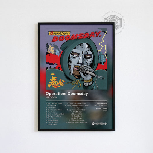 MF DOOM 'Operation Doomsday' Album Poster