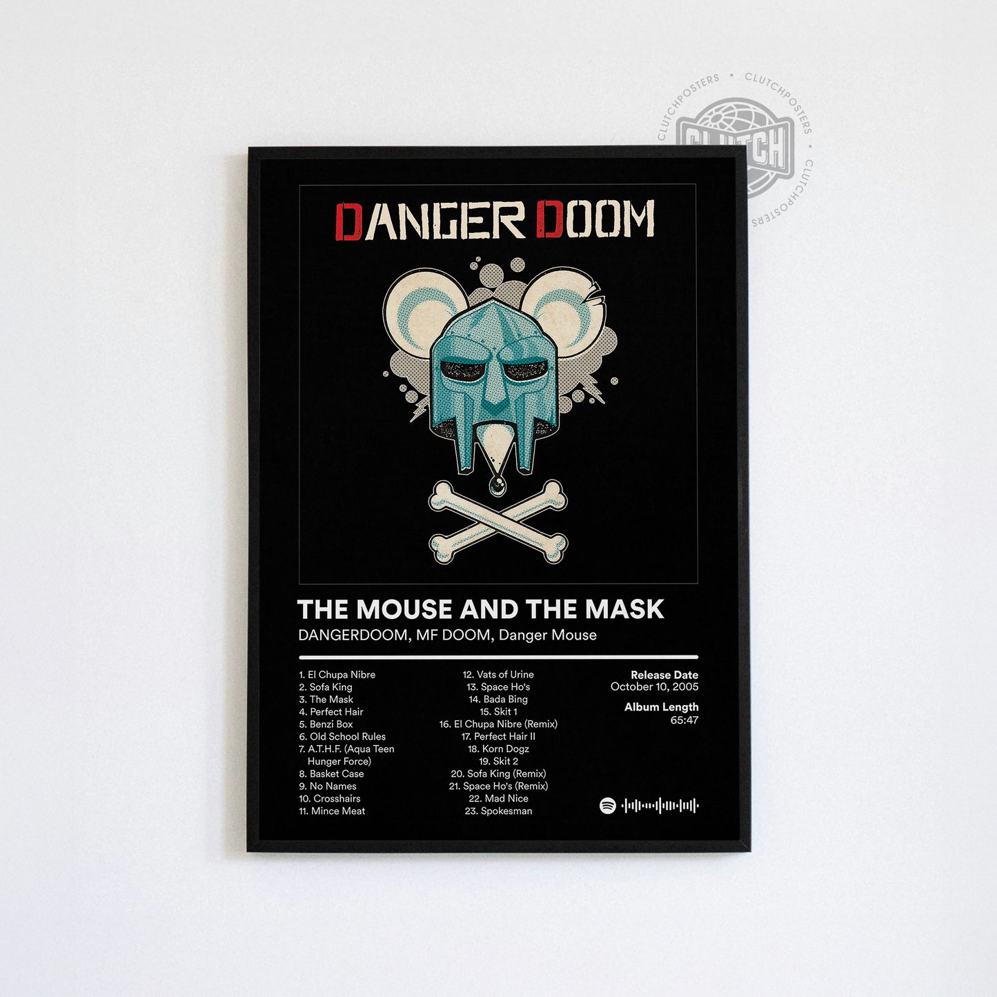 MF DOOM 'The Mouse And The Mask' (Metalface Edition) Album Poster