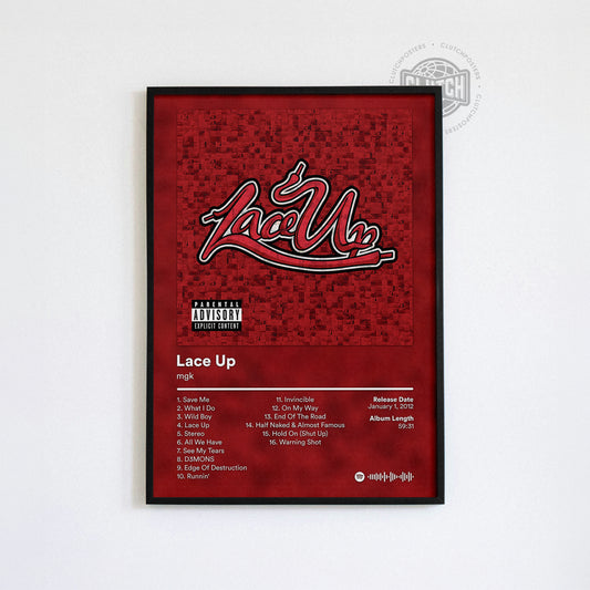 MGK 'Lace Up' (Deluxe) Album Poster