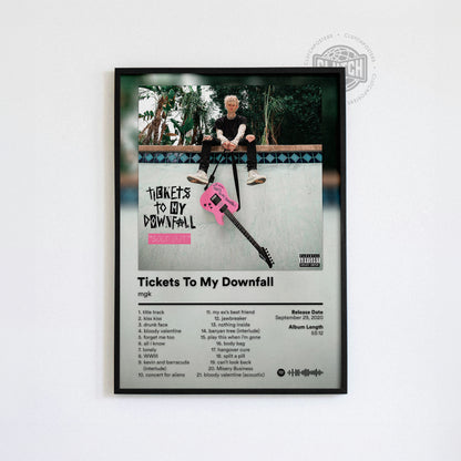 MGK 'Tickets To My Downfall' (Deluxe) Album Poster