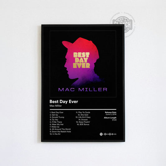 Mac Miller 'Best Day Ever' Album Poster
