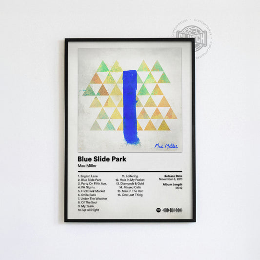 Mac Miller 'Blue Slide Park' Album Poster