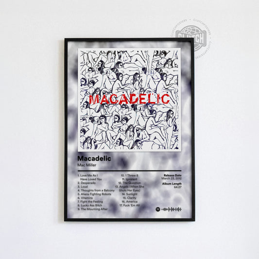 Mac Miller 'Macadelic' Album Poster