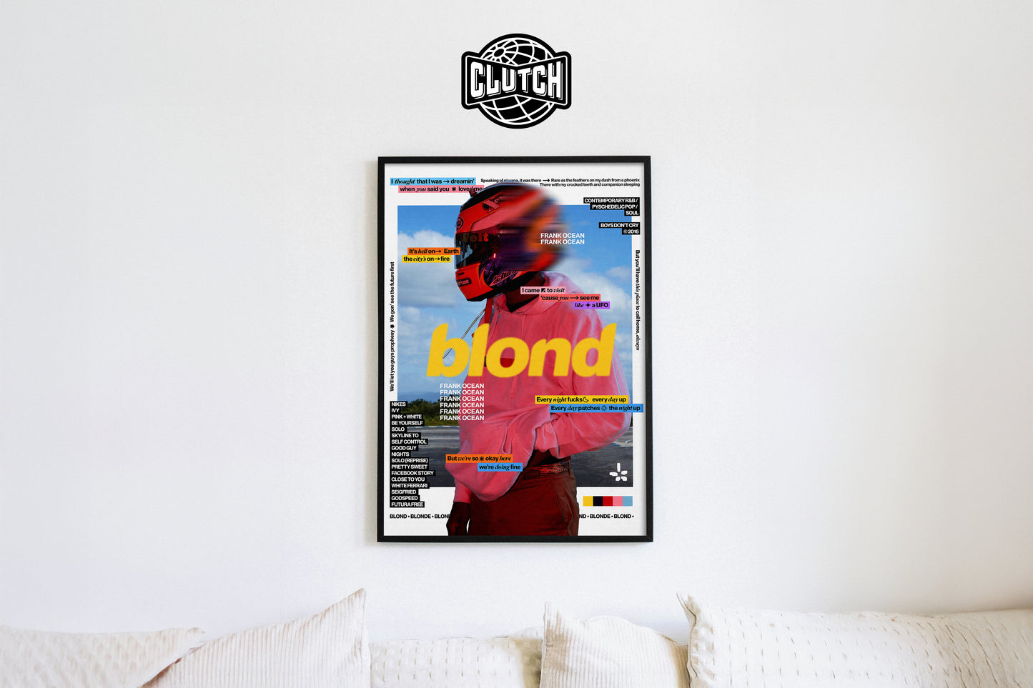 Frank Ocean 'Blond' Poster