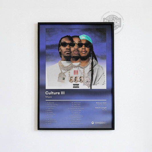 Migos 'Culture III' (Deluxe) Album Poster