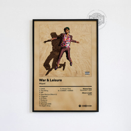 Miguel 'War and Leisure' Album Poster
