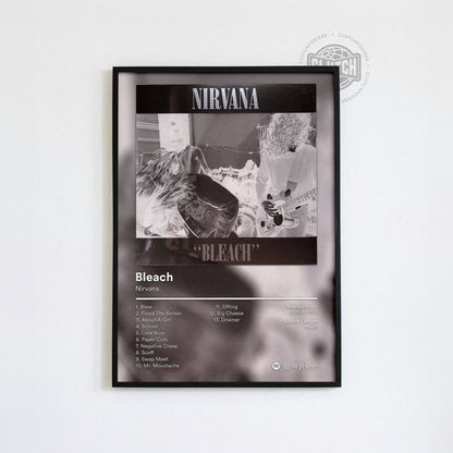 Nirvana 'Bleach' Album Poster