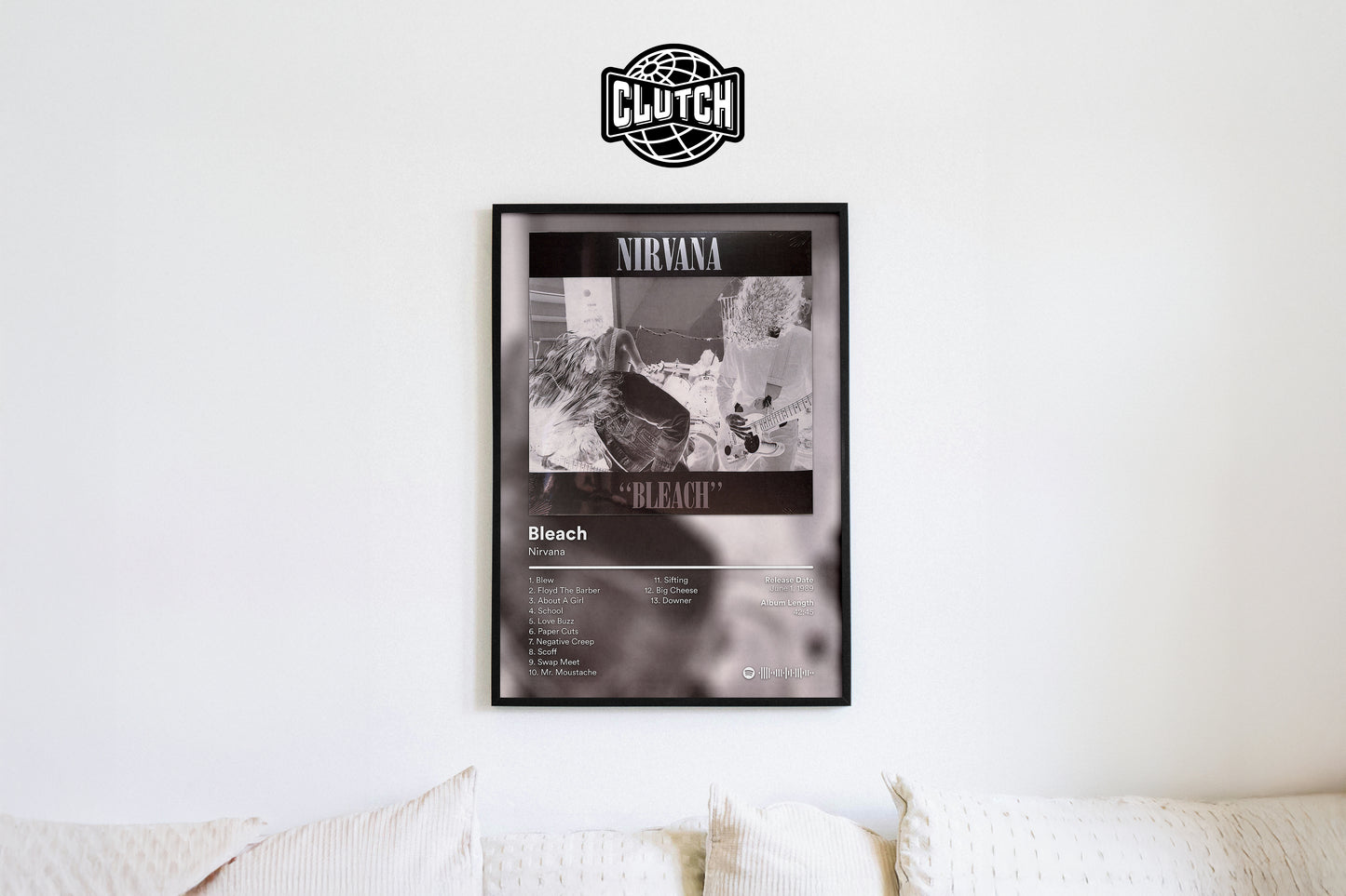 Nirvana 'Bleach' Album Poster