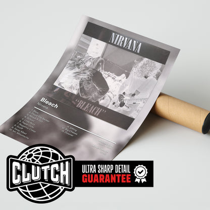 Nirvana 'Bleach' Album Poster