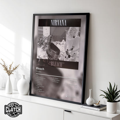 Nirvana 'Bleach' Album Poster