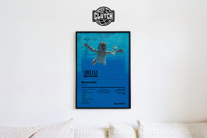 Nirvana 'Nevermind' Album Poster