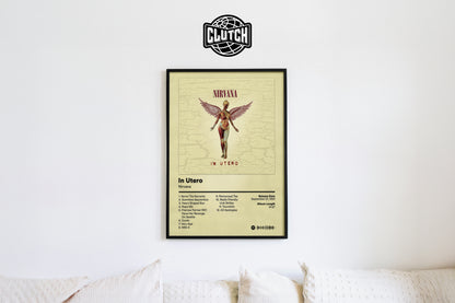 Nirvana 'In Utero' Album Poster