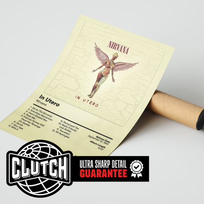 Nirvana 'In Utero' Album Poster