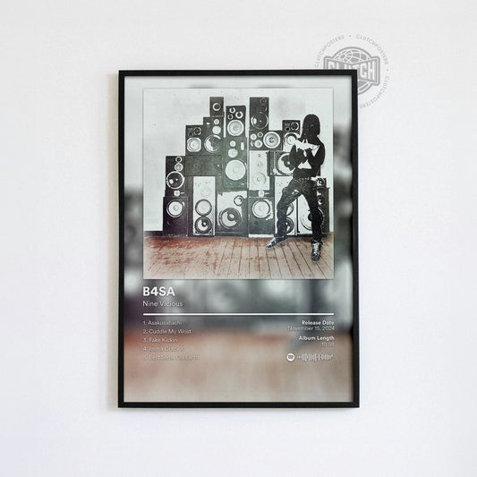 Nine Vicious 'B4SA' Album Poster