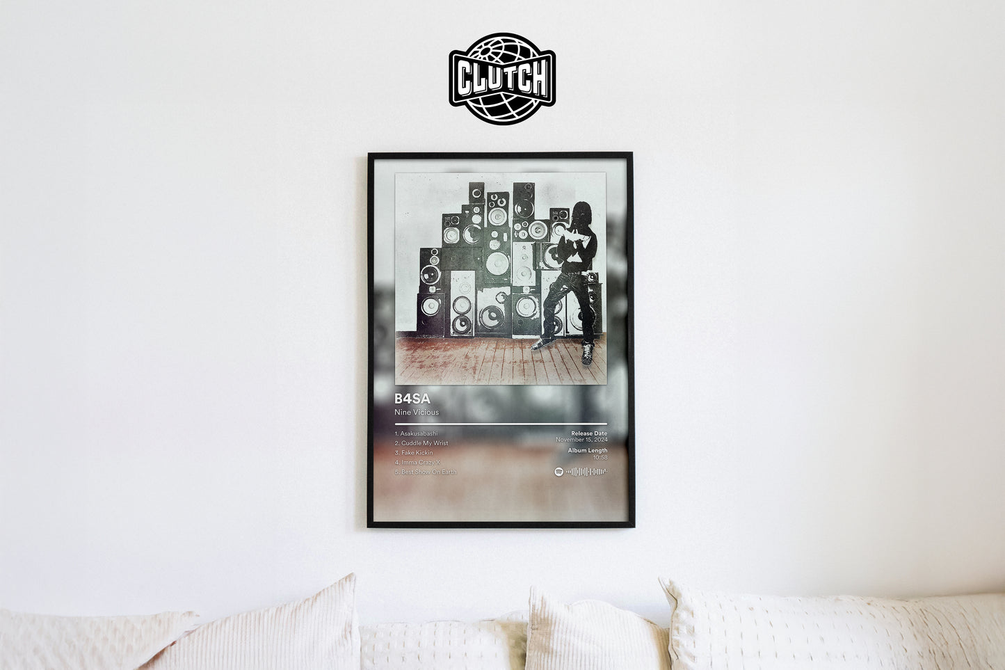 Nine Vicious 'B4SA' Album Poster